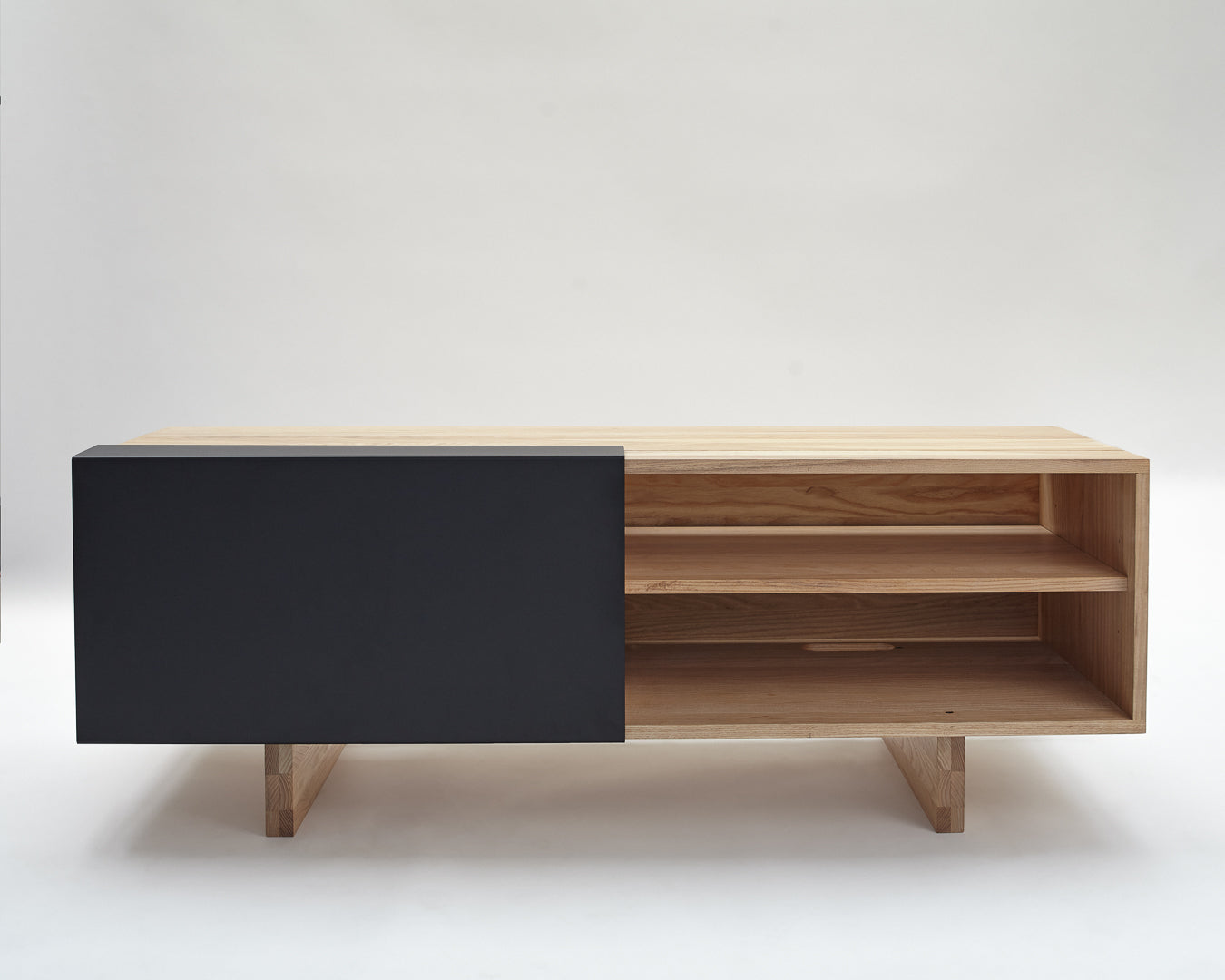 ENT Shelf- Ash, Matte Black Panel