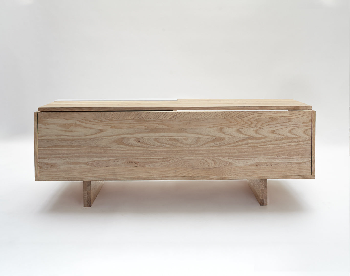 ENT Shelf- Ash, White Panel