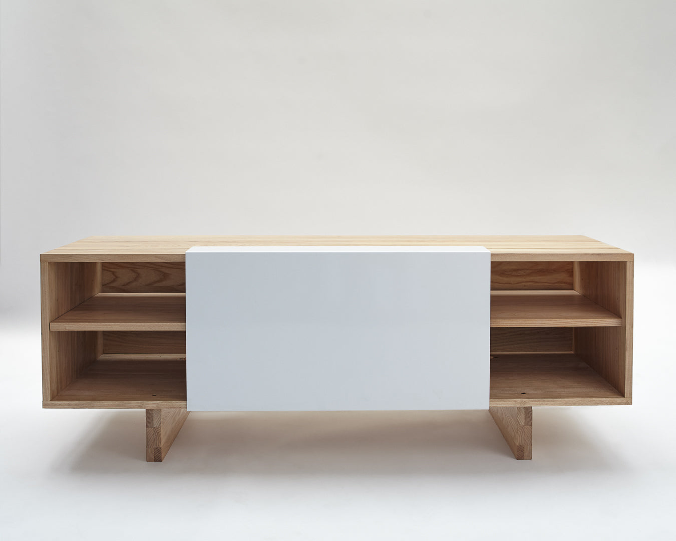 ENT Shelf- Ash, White Panel