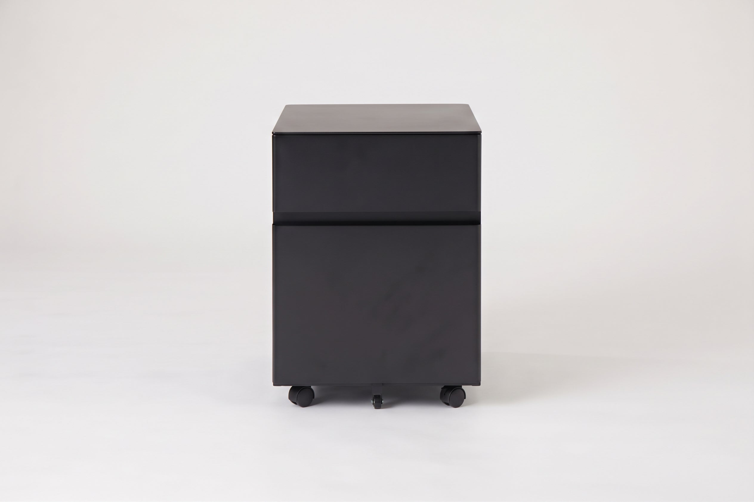 Large Bend File Cabinet, Black