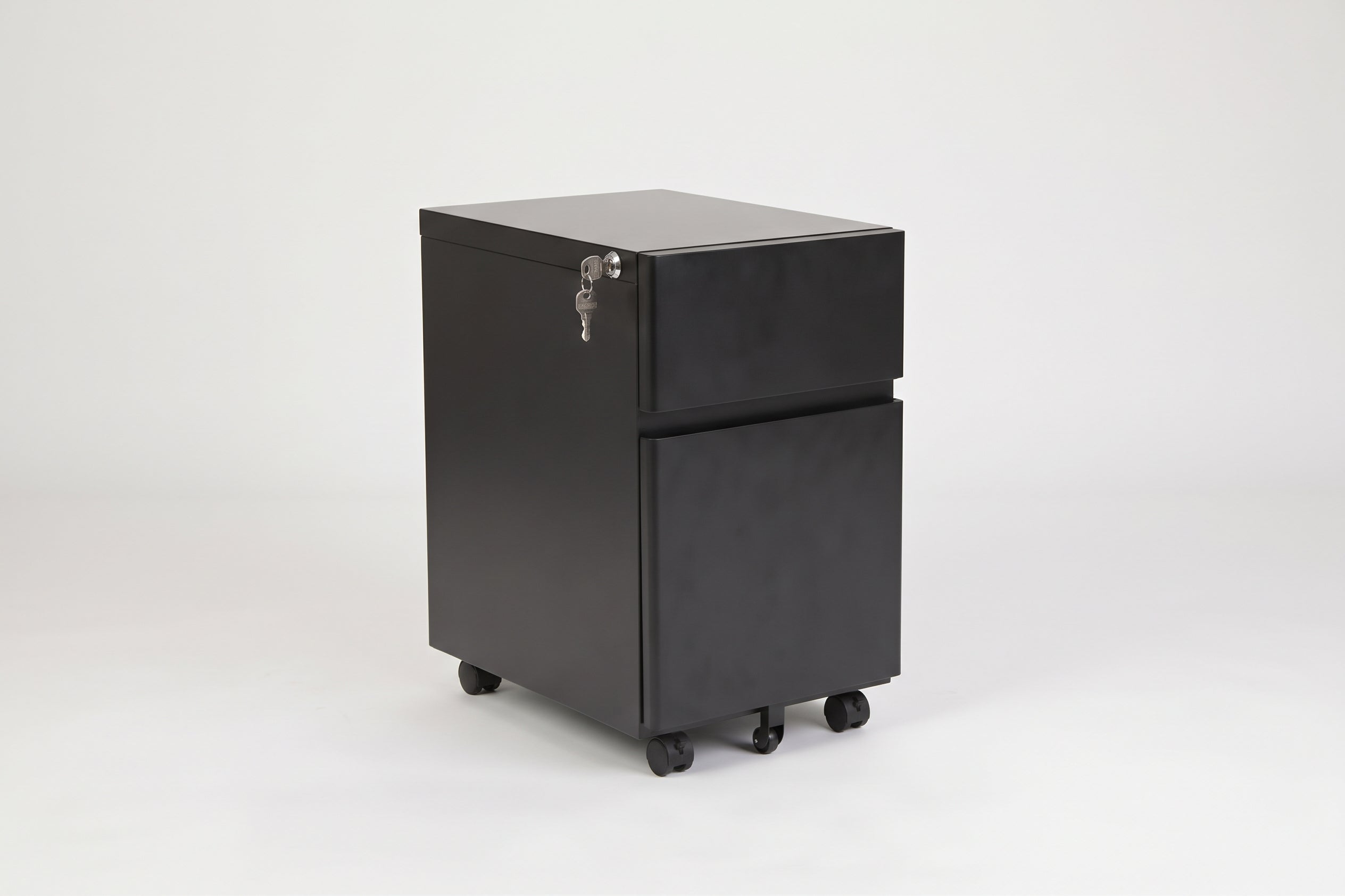Large Bend File Cabinet, Black